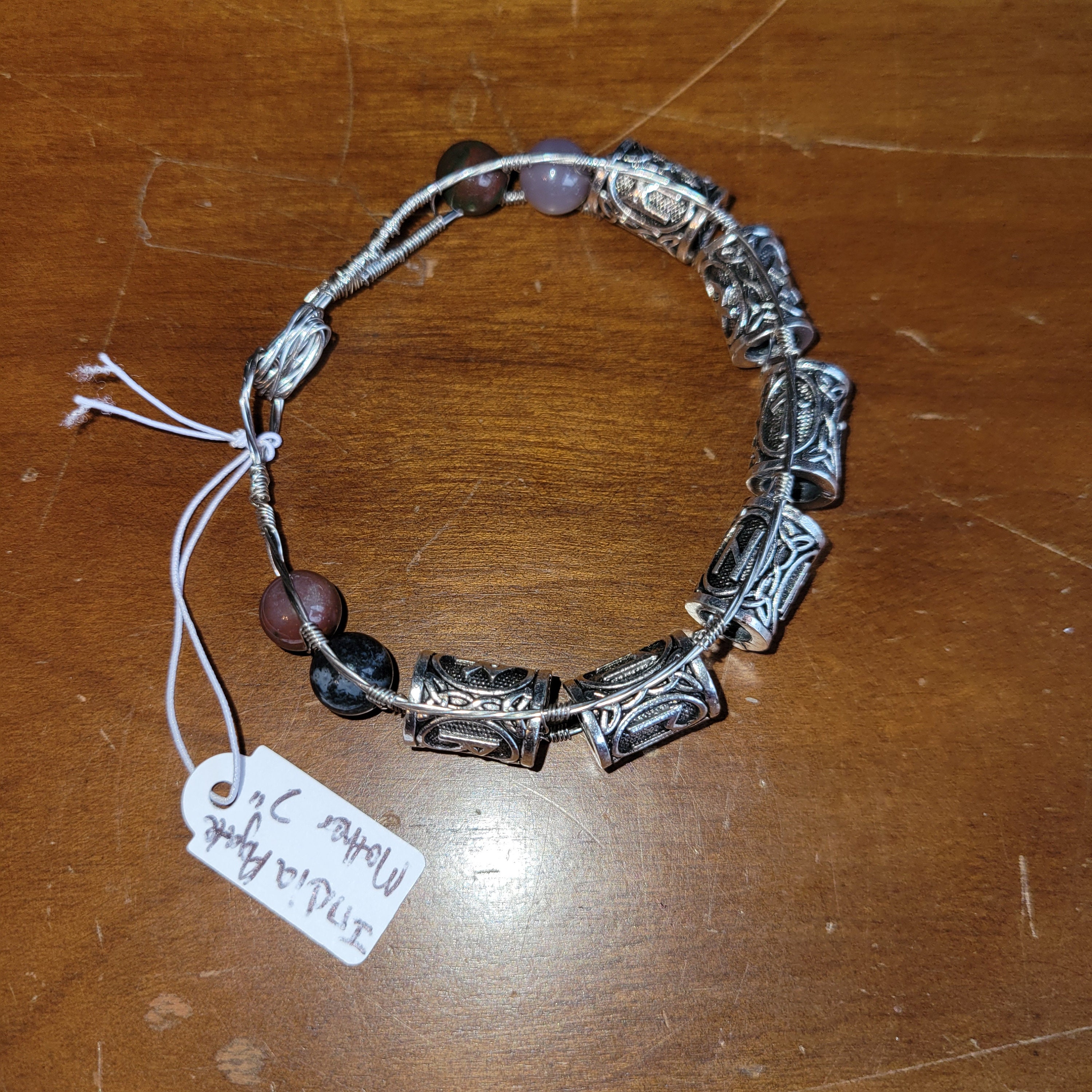 Wire Wrapped Elder Futhark Runes Bracelets: Father, Mother, Daughter ...