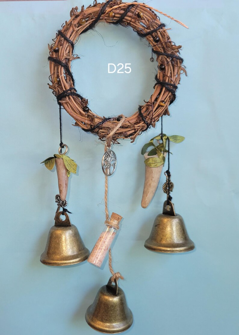 Handmade Witches Bells: White Tail Deer Antler, Herb Jars, and More - Etsy