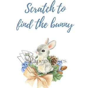 Somebunny Nieuw Krasspel voor Babyborrel | 24 Kraskaarten voor babyshowers | Kras om te winnen | Spelidee voor babyshower