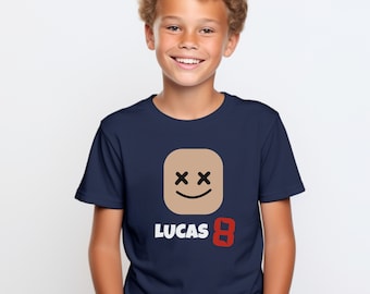 Custom Roblox Kids Birthday Shirt,Roblox Shirt,Gamer Shirt,Roblox Lover Shirt,Streamer Shirt,Kids Bday Tee,Roblox Tee,Event Shirt,Gaming Tee