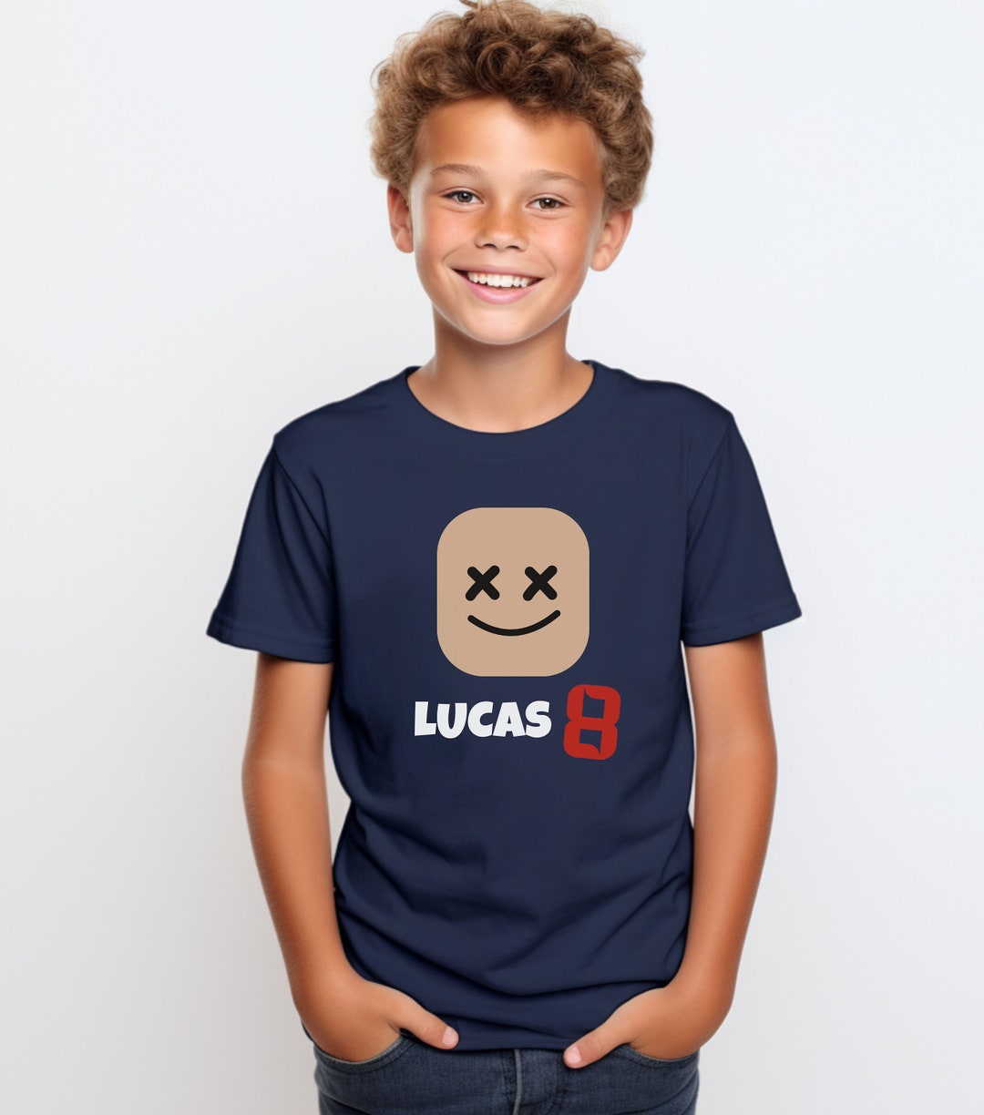 Custom Roblox Kids Birthday Shirt,roblox Shirt,gamer Shirt,roblox Lover ...