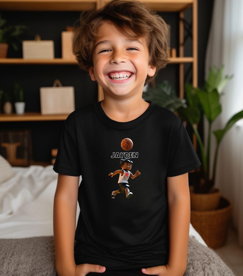 Custom Roblox Kids Birthday Shirt,Roblox Shirt,Gamer Shirt,Roblox Lover Shirt,Streamer Shirt,Kids Bday Tee,Roblox Tee,Event Shirt,Gaming Tee image 4