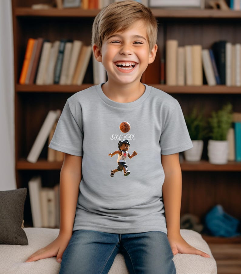 Custom Roblox Kids Birthday Shirt,Roblox Shirt,Gamer Shirt,Roblox Lover Shirt,Streamer Shirt,Kids Bday Tee,Roblox Tee,Event Shirt,Gaming Tee image 3