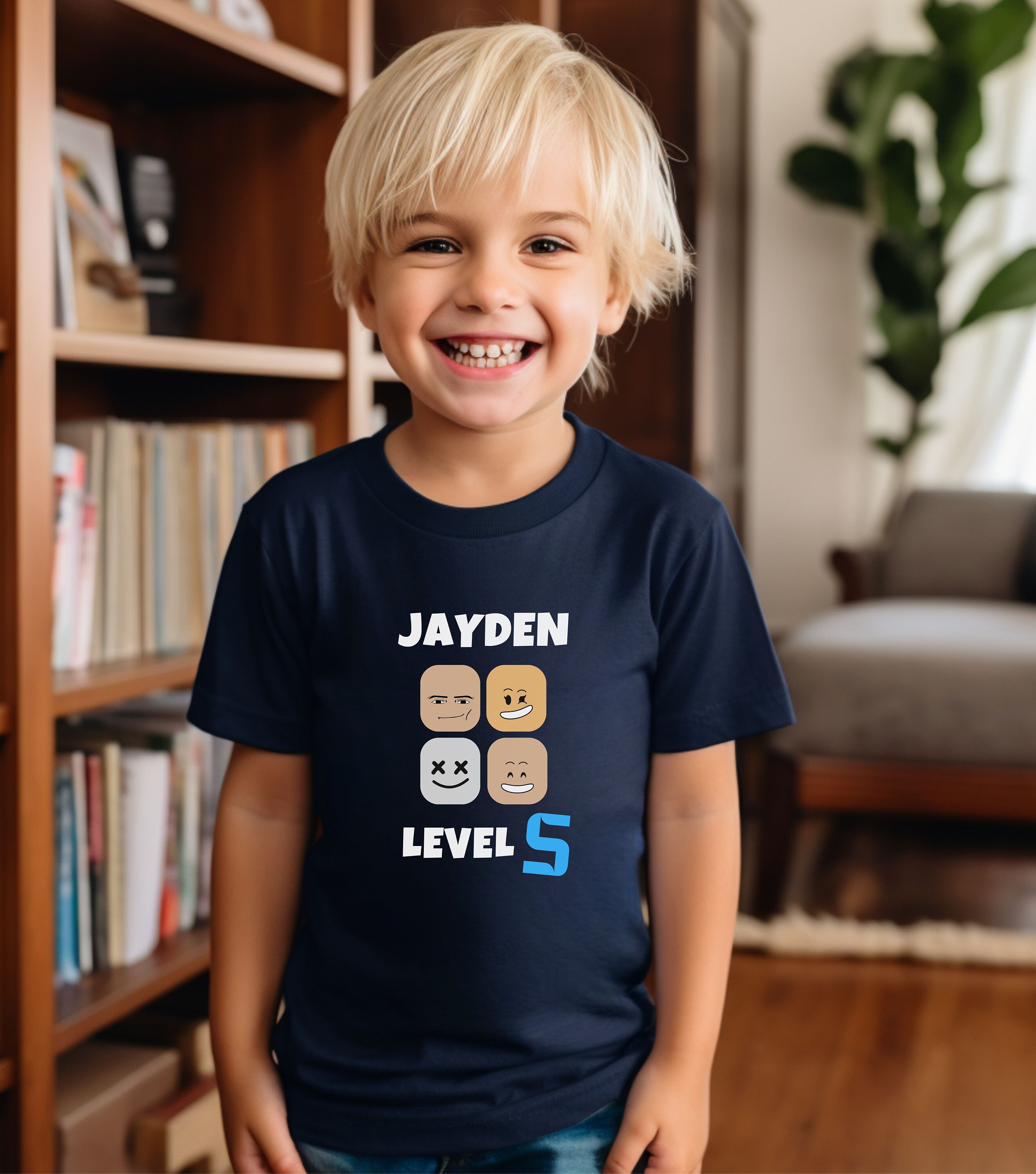 Custom Roblox Kids Birthday Shirt,roblox Shirt,gamer Shirt,roblox Lover ...