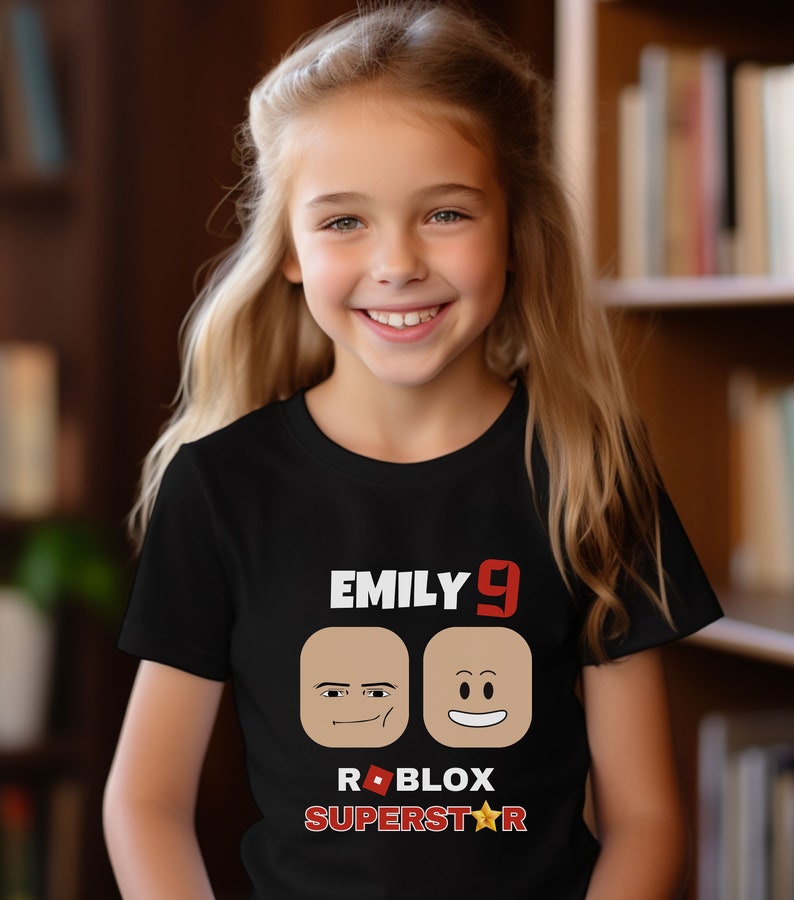 Custom Roblox Kids Birthday Shirt,roblox Shirt,gamer Shirt,roblox Lover ...