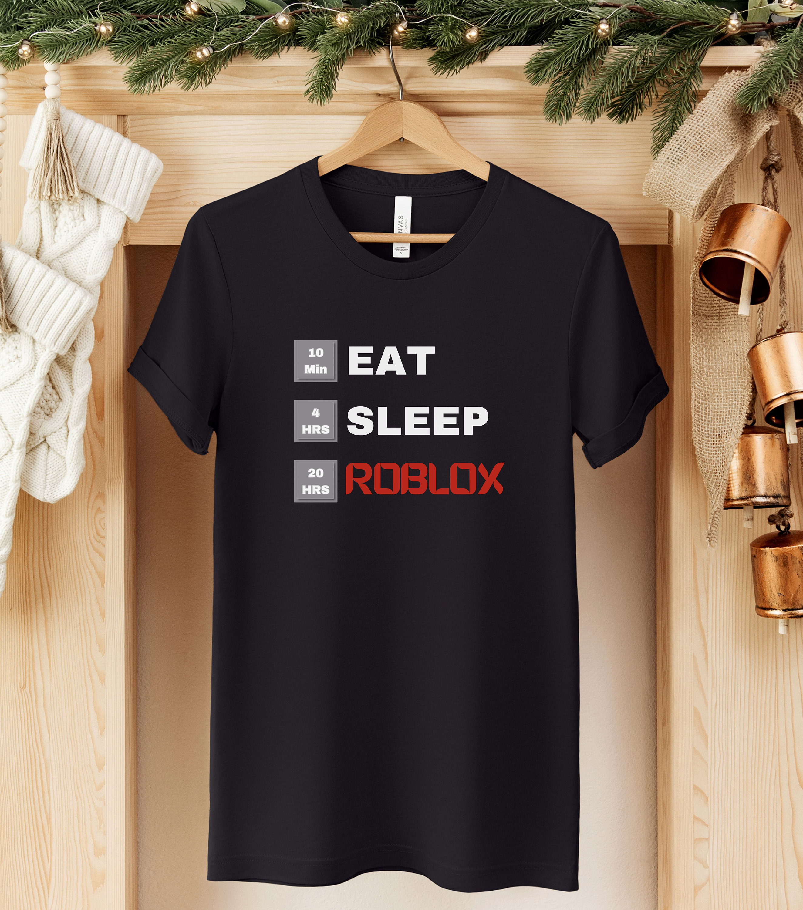 Eat Sleep Roblox T Shirt Roblox Shirt Gamer Shirt Roblox Lover Shirt Il Hasm 