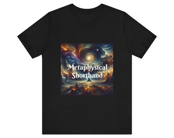 Metaphysical Shorthand Original Conversation T-shirt. Let's talk. Bella+Canvas Unisex Jersey Short Sleeve Tee Available in S M L XL XXL