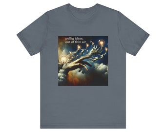 Pulling Ideas out of Thin Air Original Conversation Shirt  Let's talk  Bella+Canvas Unisex Jersey Short Sleeve Tee in M L XL XXL Many colors