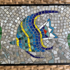 Tropical fish mosaic art