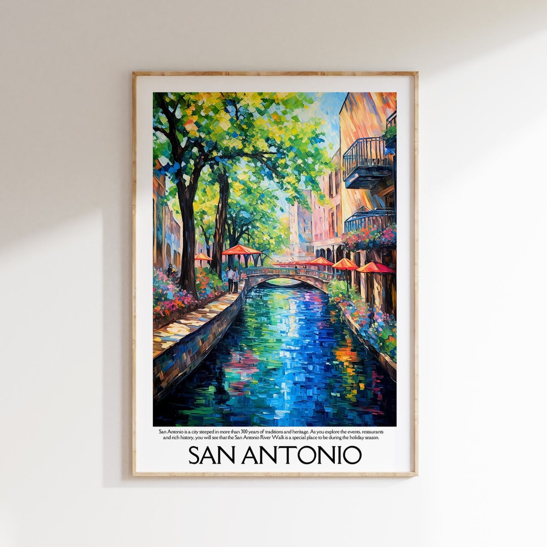 San Antonio Print, San Antonio Poster, San Antonio Wall Art, San