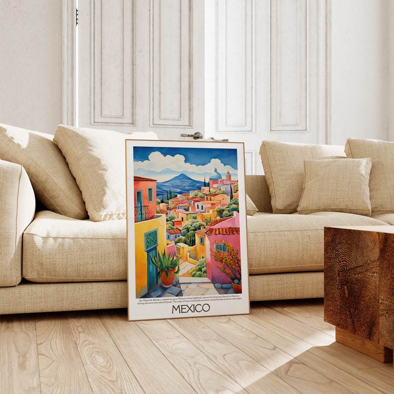 Mexico Print, Mexico Poster, Mexico Wall Art, Mexico Art Print, Mexico