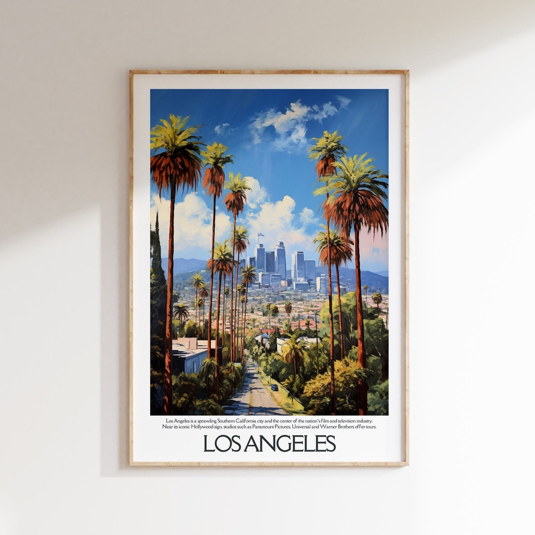 Los Angeles Print, Los Angeles Poster, Los Angeles Wall Art, Los