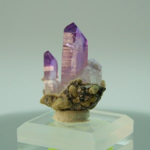 5.32 gram, Purple Prismatic Vera Cruz Amethyst Cluster, from Piedra Parada, Vera Cruz, Mexico, Display Specimen, Amethyst Crystal