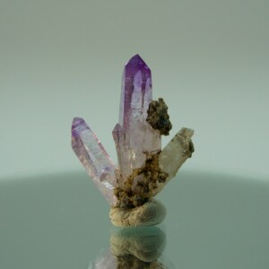 3.59 gram, Purple Prismatic Vera Cruz Amethyst Cluster, from Piedra Parada, Vera Cruz, Mexico, Display Specimen, Amethyst Crystal