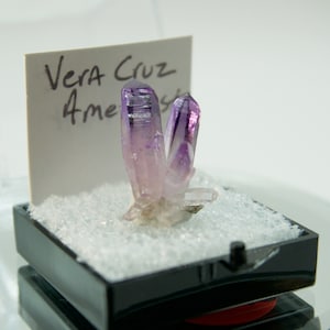 2.09 gram, Purple Prismatic Vera Cruz Amethyst Cluster, from Piedra Parada, Vera Cruz, Mexico, Display Specimen, Amethyst Crystal