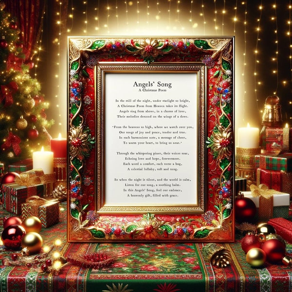 My First Christmas in Heaven Poem Printable Etsy