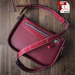Ledermuster - Mini Crossbody Bag - Kleine Frauentasche für jeden Tag