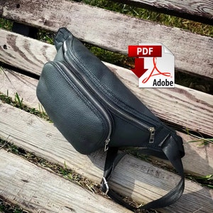 Gürteltasche Bauchtasche Schnittmuster PDF Mini Crossbody-tasche Große Fanny Pack Schnittmuster