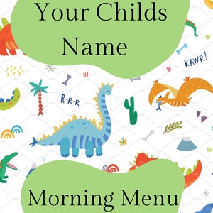 Morning menu ABCs