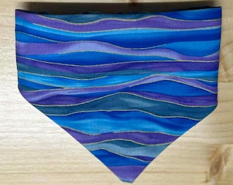 Pañuelo para perro Northern Lights / Elástico, hecho a mano / Concienciación sobre el suicidio / Pañuelo para la cabeza