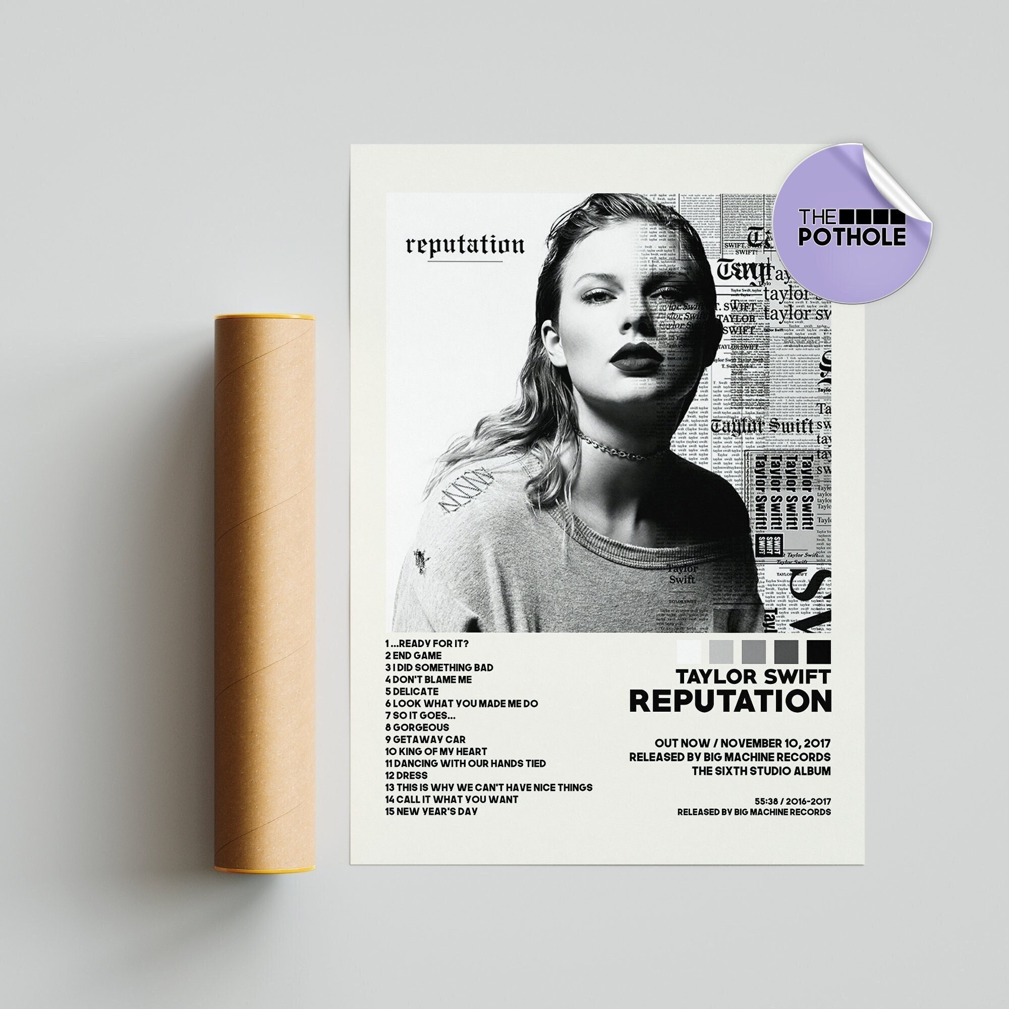 Reputation Taylor Swift Album Poster - BitchArt - Paintings & Prints,  People & Figures, Celebrity, Musicians - ArtPal