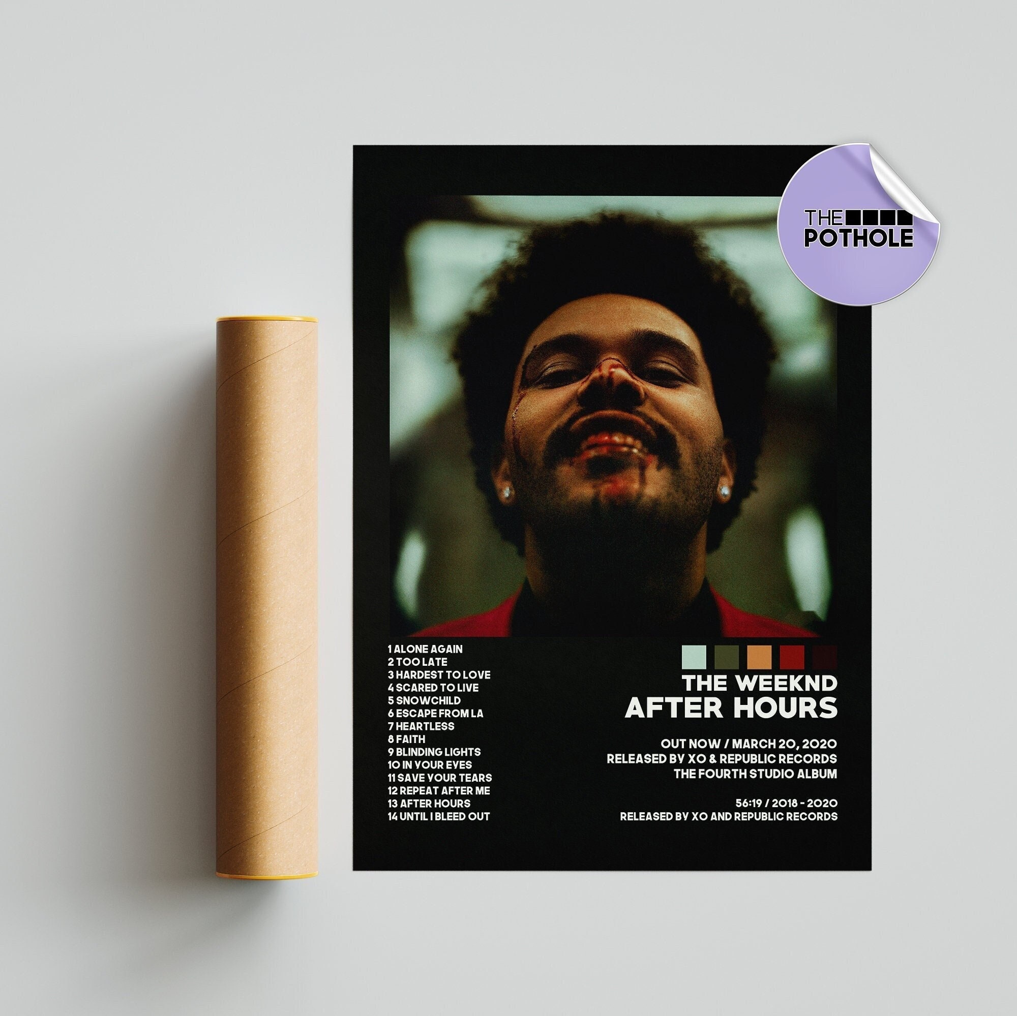 The Weeknd After Hours Album Poster – rsdesignstudio