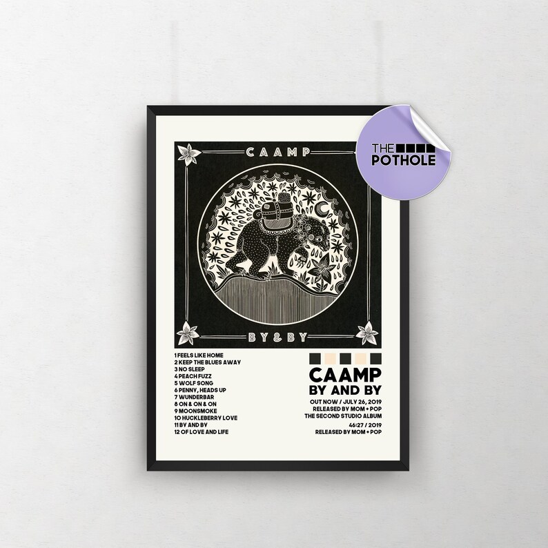 Caamp Posters, by and by Poster, Caamp, by and by Album Cover Poster