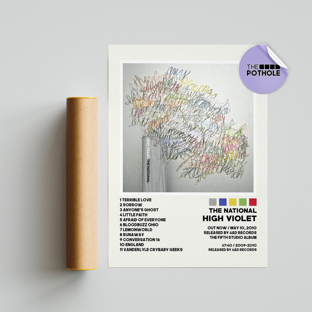 The National Posters / High Violet Poster / Album Cover Etsy