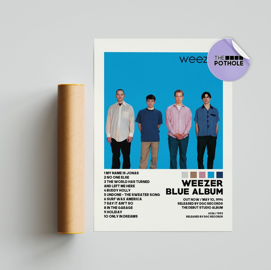 Weezer Posters / Blue Album Poster / Album Cover Poster / Poster Print Weezer Posters / Blue Album Poster / Album Cover Poster / Poster Print