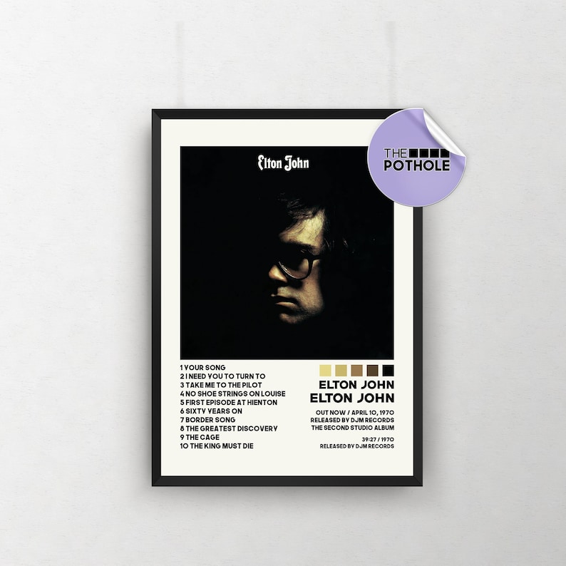 Elton John Posters / Elton John Poster / Album Cover Poster, Poster ...