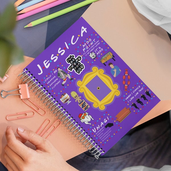 Personalized Ultimate FRIENDS Spiral Notebook - Ruled Line