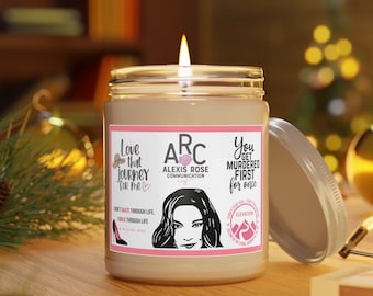 Alexis Rose Schitt's Creek themed candle
