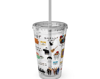 FRIENDS Tumbler with Straw, 16oz