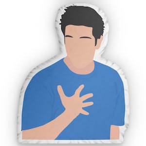 I&#39;m Fine Ross Geller FRIENDS Shaped Pillow, Funny Friends