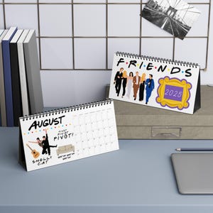 FRIENDS Themed Desk Calendar 2025, 2025 FRIENDS Calendar, Character Birthdays, Best Quotes & Inside Jokes