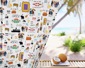Ultimate FRIENDS Window Curtain (Sheer & Blackout options)