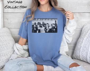 Vintage Friends Charakter Shirt, Freunde TV-Show inspiriert, Komfort Farben