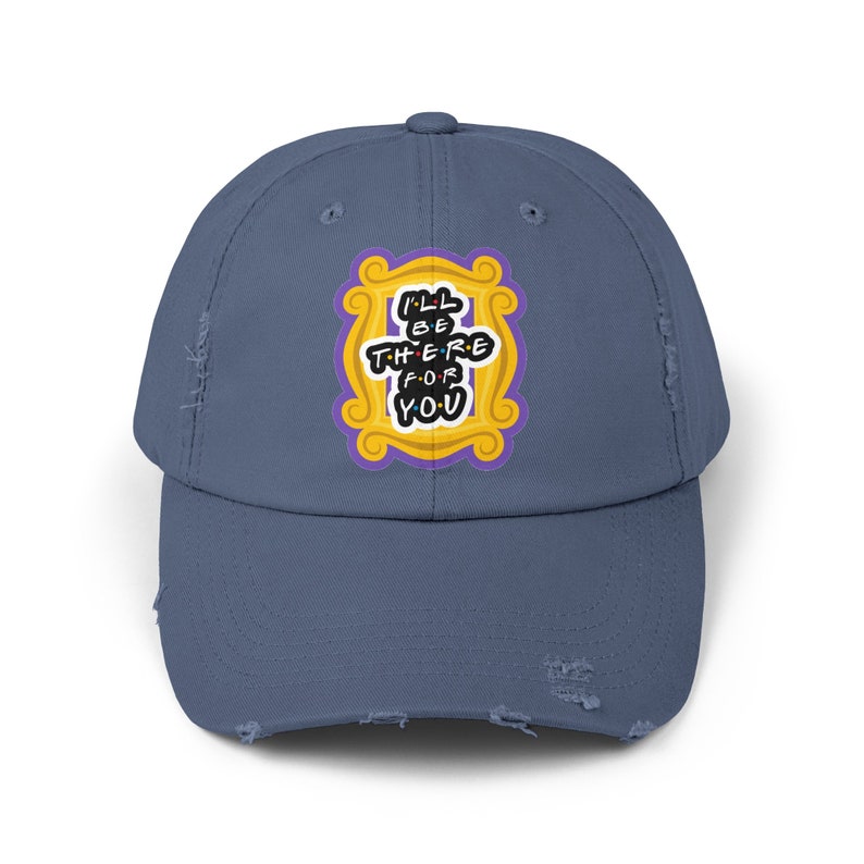 ""I'll Be There for You"" Baseball Cap, Vintage, inspiriert von Freunden." Scotland Blue