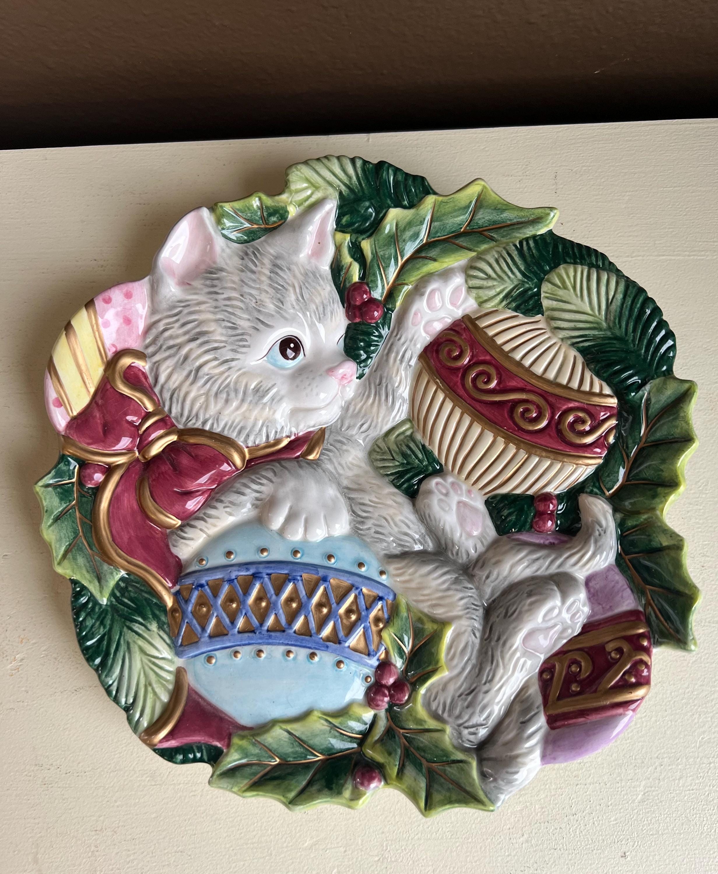 Fitz and floyd ペルシャ猫皿 バラ柄 ビンテージ Fitz Floyd Cats - Etsy