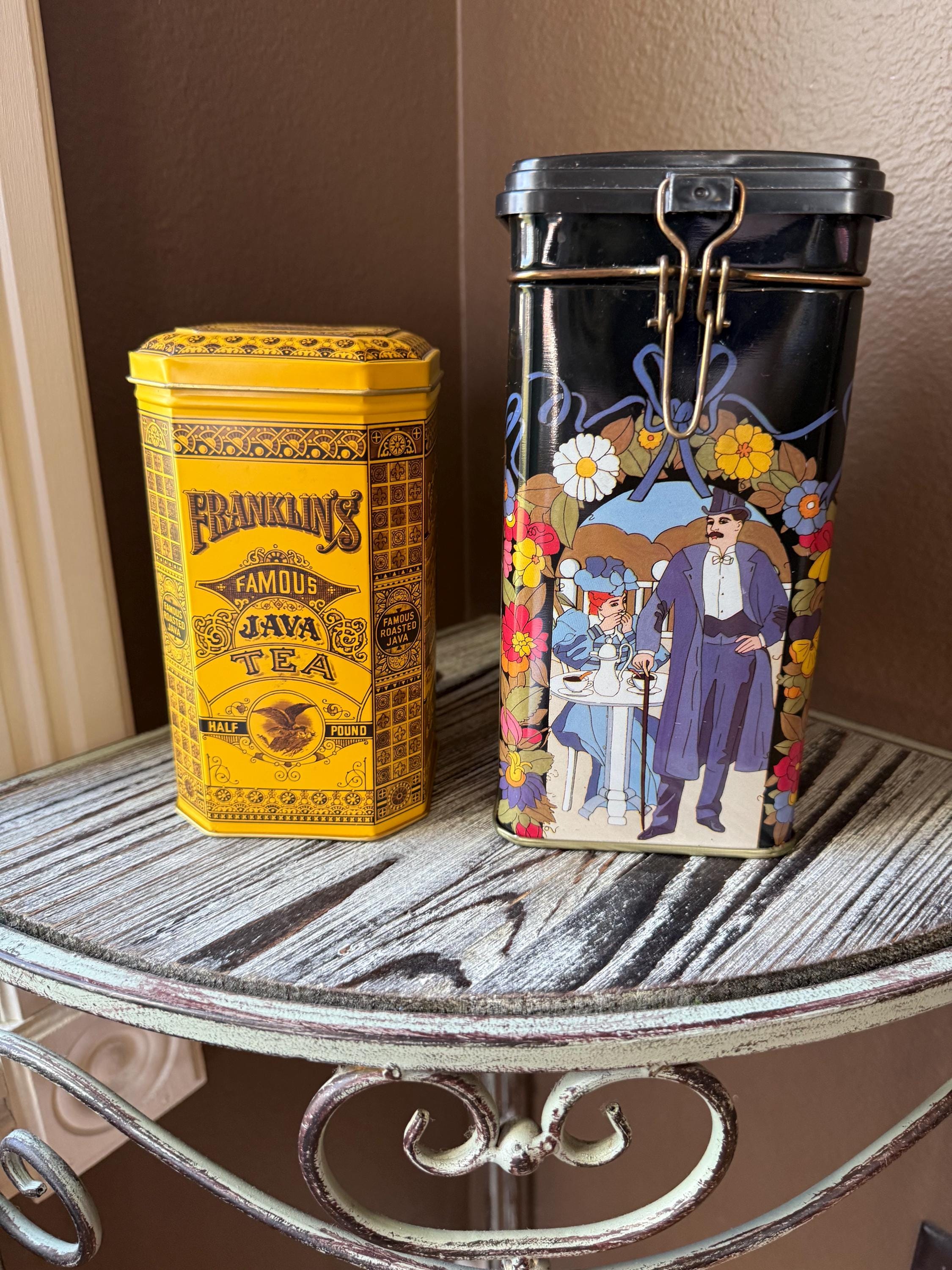 Vintage Coffee Tin Lot - Etsy