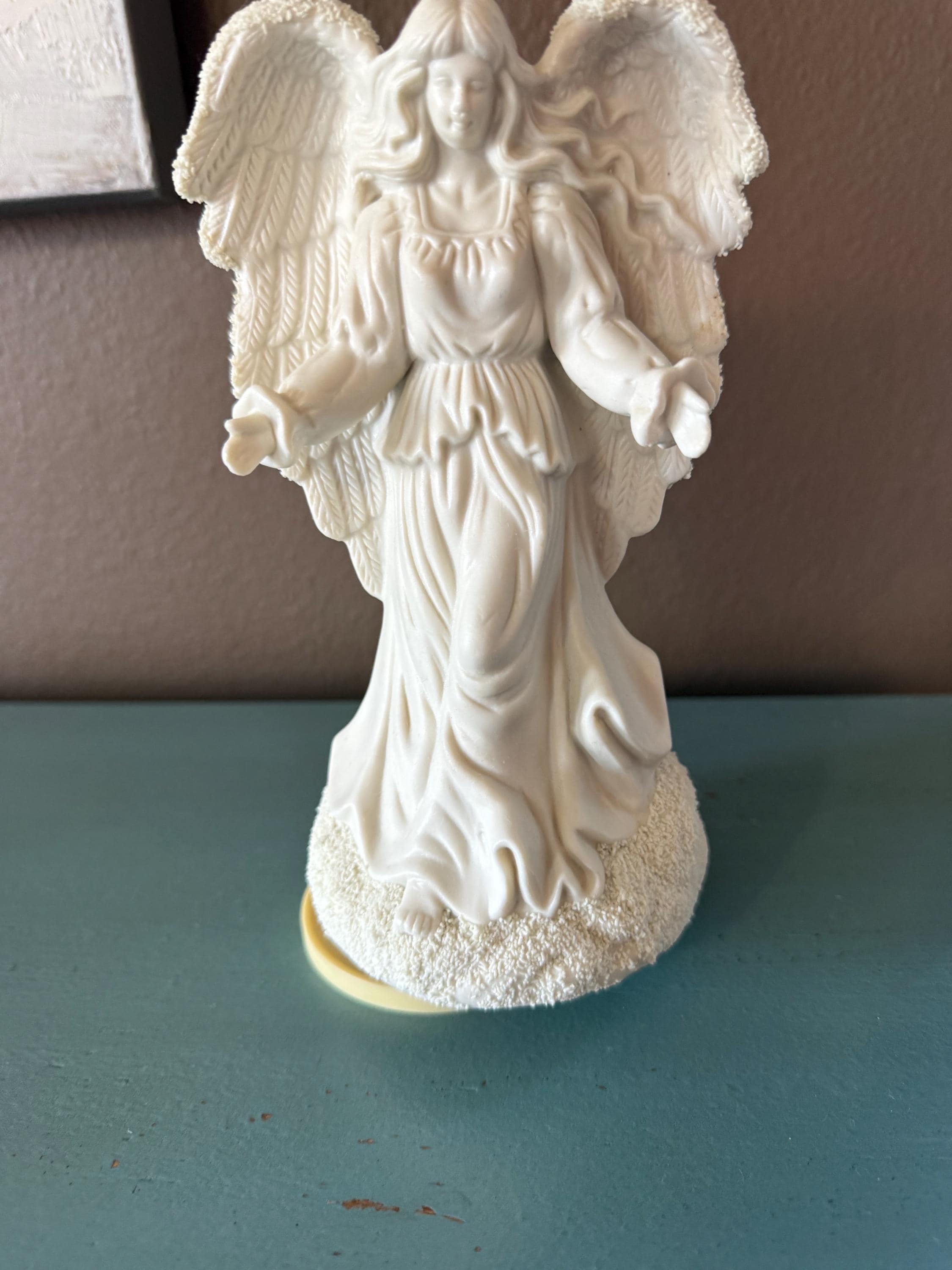 Rotating White Angel Figuring - Plays Music and Spins - Etsy