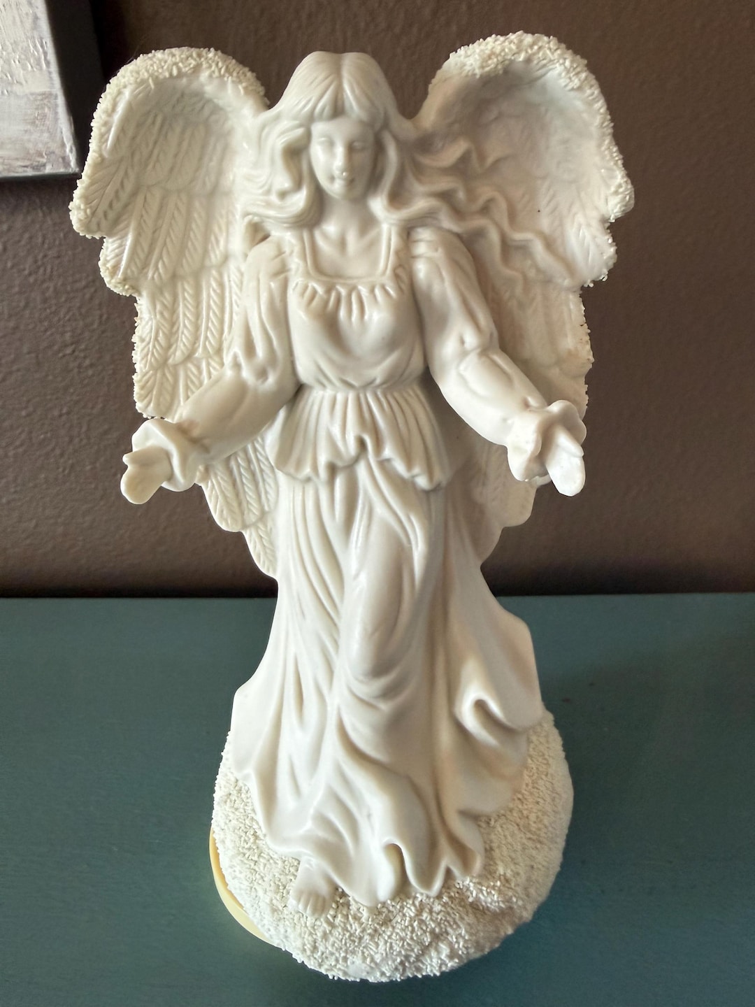 Rotating White Angel Figuring - Plays Music and Spins - Etsy