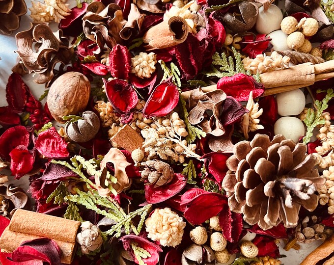 Christmas Farmhouse Bowl Potpourri Winter Potpourri Housewarming Gift