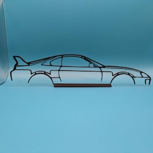 Toyota supra mk4 silhouette wall / desk art perfect gift for car lovers automobile 3d printed JDM drift legend