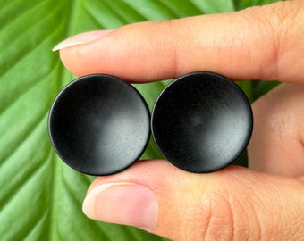 Ebenholz Plugs konkave Form