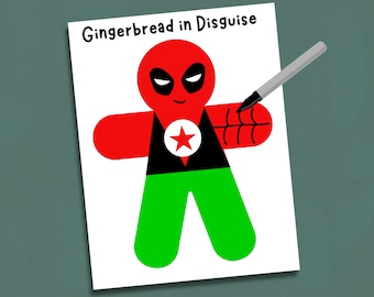 Superhero Gingerbread Disguise | Kids' Gingerbread Craft Kit