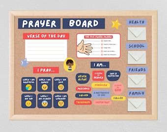 Kids Prayer Board Starter Kit: Christian Affirmations (PDF File)