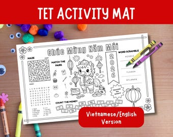 Tết Activity Mat Year of the Horse: Lunar New Year 2026 (PDF)