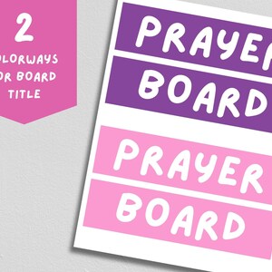 Kids Prayer Board Starter Kit | Prayer Board Template for Kids - Etsy