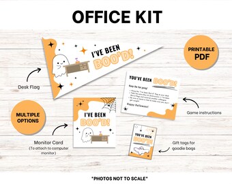 You've Been Booed Office Kit: Printable Halloween Game (Instant Download)